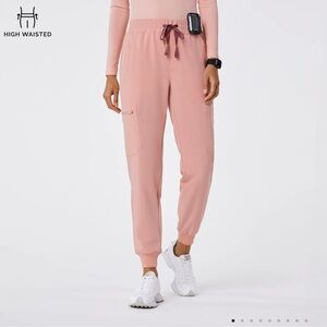 High waisted petite unman scrub joggers